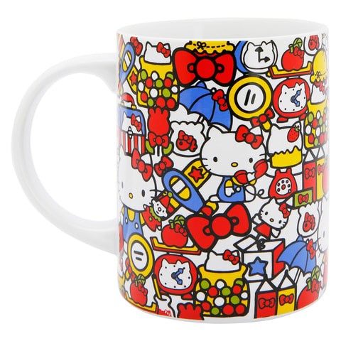 Hello Kitty Ceramic Mug, Multilogo, 420 ml