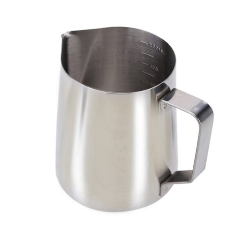 Generic-Stainless Steel Milk Frother Pitcher Milk Foam Container Measuring Cups Coffe Appliance