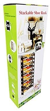 Stackable Shoe Rack for Home/Office, Portable Standing Shoe Rack (30 Pair) (Pack of 1 Unit).