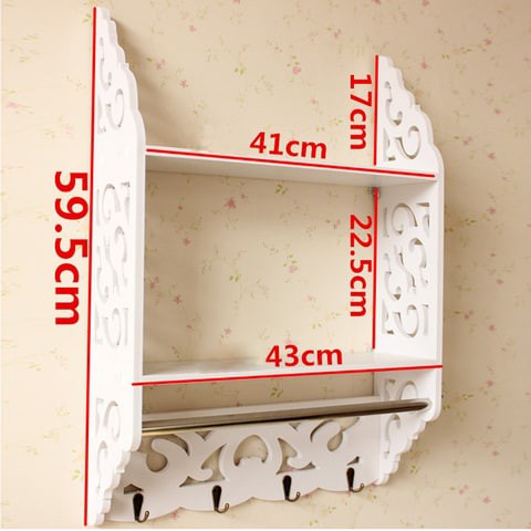 Lingwei - Bathroom Towel Rail Wall-Mounted Shelf / Rack