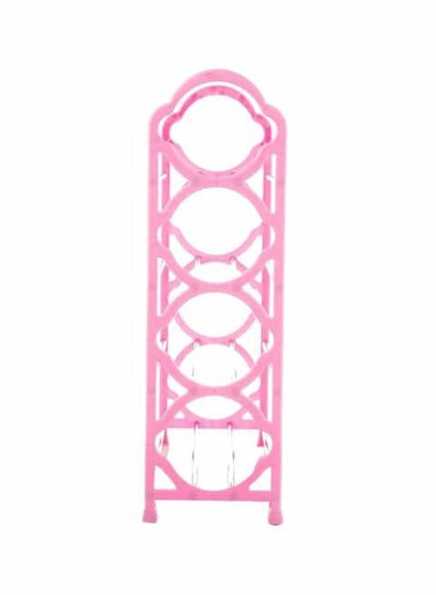 Sharpdo 4-Layer Simple Shoe Rack Pink 75X3X23Cm