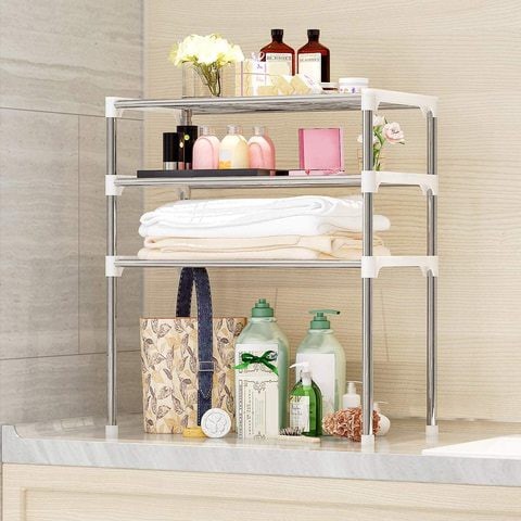 Doreen 3-Tier Multi-functional Kitchen Storage Shelf Rack Microwave Oven Shelving Unit