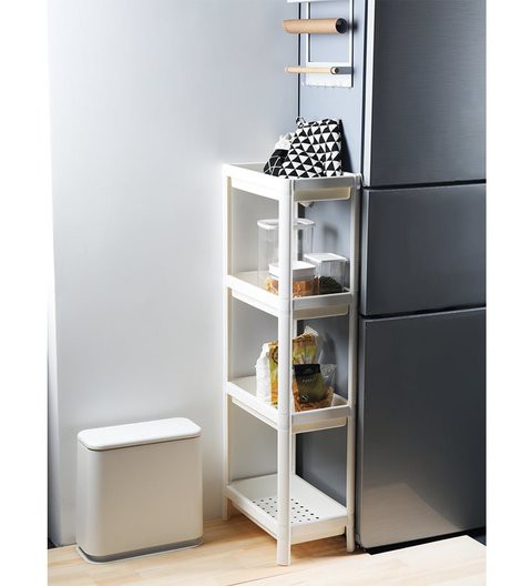 ZENHOME Storage Shelf Unit White 36x100 cm