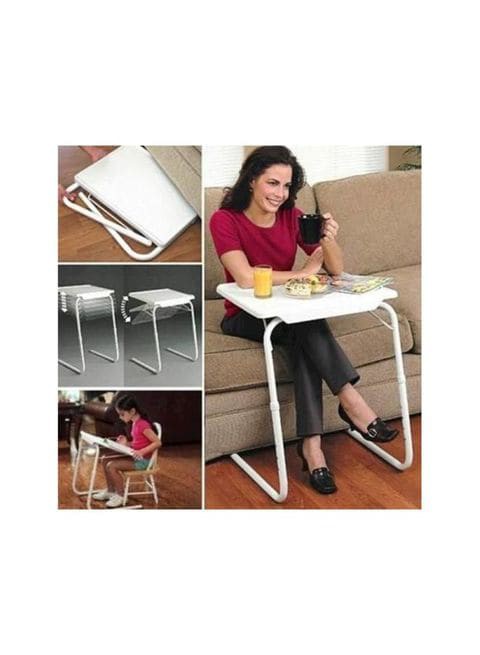 Generic Adjustable Foldable Table Tray White