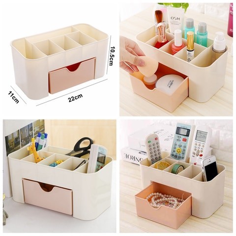 Better Look Cosmetic Organizer Makeup Storage Drawers Makeup Brush Lipstick Holder Multifunctional Desk Storage Box Space Saving