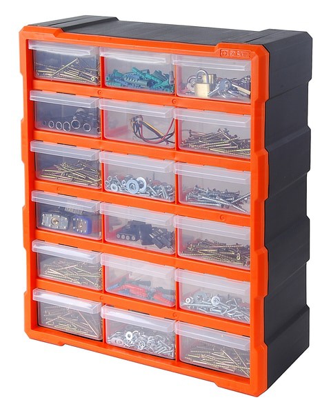 TACTIX - 18-DRAWERS STORAGE BIN - TTX-320634