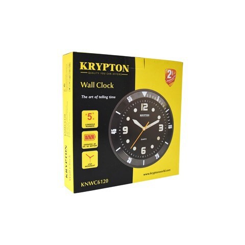 Krypton Round Wall Clock Gray KNWC6120