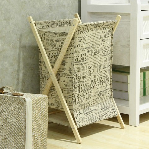 Lingwei - Dirty Clothes Storage Basket Household Simple Folding Fabric Dirty Clothes Basket Bathroom Laundry Debris Basket