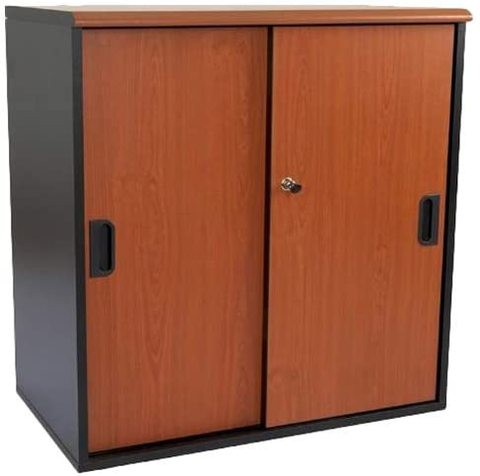 Mahmayi Metal Silini Sliding Door Cabinet, GES808, Multi-Colour, H82 x W80 x D45 cm