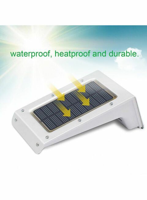 Outad Solar Outdoor Sound Control Human Body Induction Wall Light White