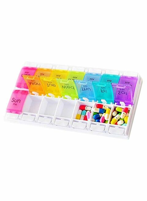 Generic Bi-Weekly Pill Box Multicolour