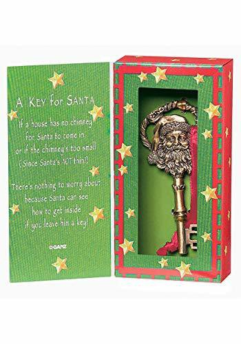 Ganz A Key For Santa Ornament Zinc Set