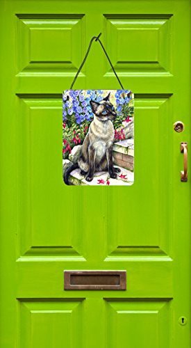 Caroline&#39;s Treasures Cdco0026Ds1216 Siamese Cat In The Garden Wall Or Door Hanging Prints, 12X16, Multicolor