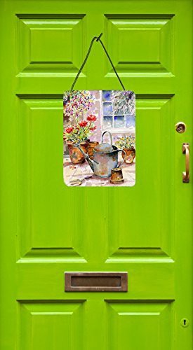 Caroline&#39;s Treasures Bmbo0303Ds1216 Watering Can Flowers Wall Or Door Hanging Prints, 12X16, Multicolor