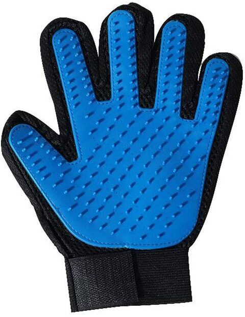 Petshopindragonmart Pet Grooming Glove Pet Hair Remover Glove Deshedding Massage Glove Blue