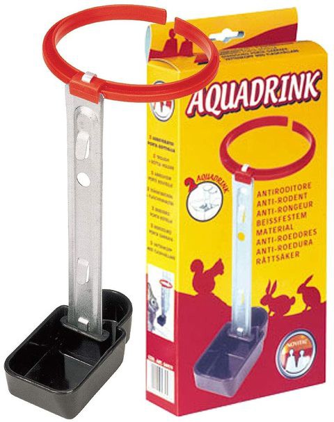 Novital Aquaflow - Drinker for Rabbit, Red - 2 Piece (Made in Italy)