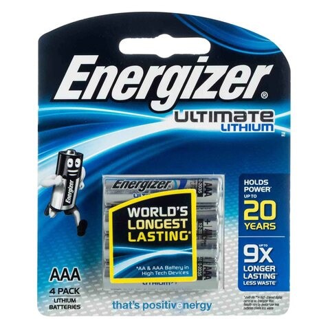 Energizer Lithium 92BP4 1.5V AAA 4 Battery