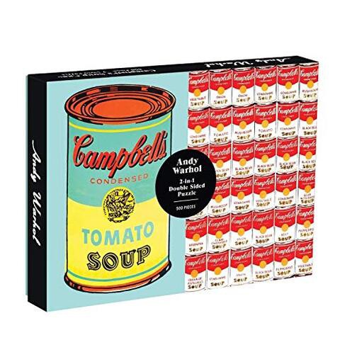 ANDY WARHOL SOUP CAN 2 SIDED 500 PIECE P