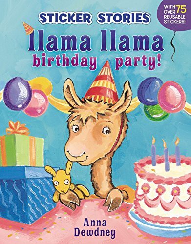 LLAMA LLAMA BIRTHDAY PARTY STICKERS