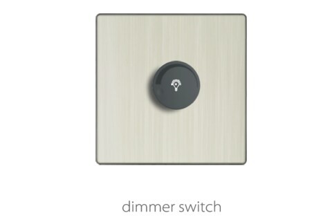 COFEE ALUMINIUM  DIMMER  SWITCH SOCKET