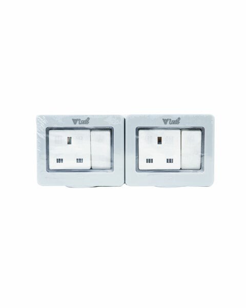 Veto Waterproof Switch And Socket 2 Gang 13A