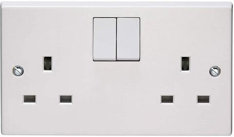 Volex Accessories 2 Gang Switch Socket 13A &ndash; VX1500