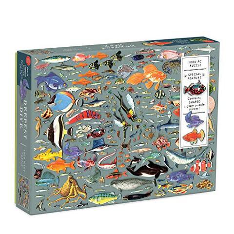 DEEPEST DIVE 1000 PIECE PUZZLE W/SHAPED