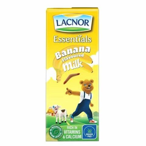 Lacnor Essentials Banana Flavoured Milk 180ml