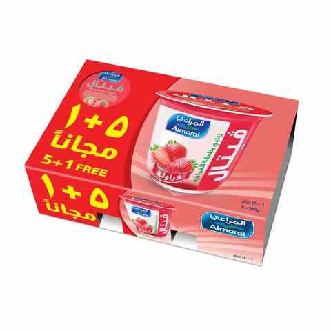 Almarai Vetal Strawberry Yoghurt 140g x Pack of 6