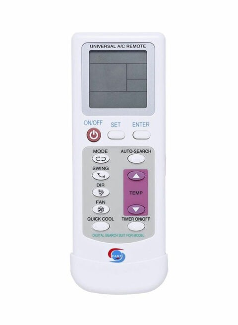 Fast Universal Remote Control For Air-Conditioner White