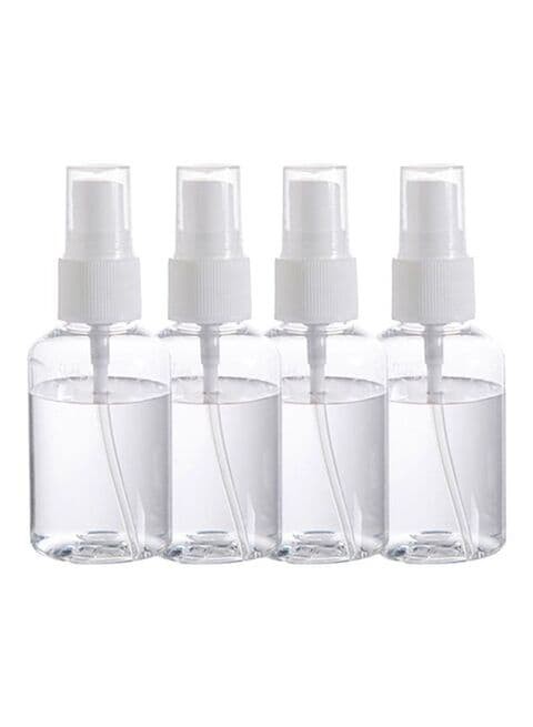 Generic Pack Of 4 Mist Spray Bottles Transparent 22X13X14centimeter