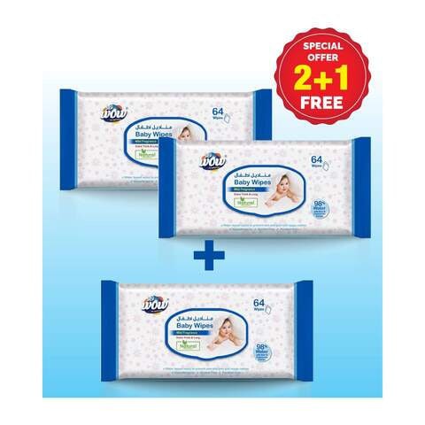 Wow Mild Fragrance Baby Wet Wipes 192 Wipes