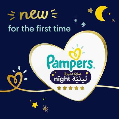 Pampers Premium Care Extra Sleep Protection Night Diapers Size 6 14+kg 30 Diaper Count