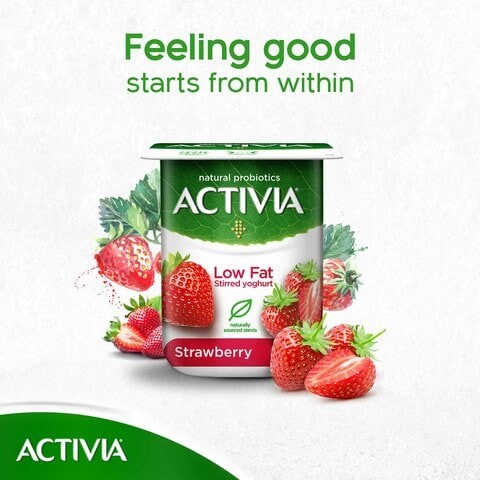 Activia Strawberry Low Fat Whipped Yoghurt 120g