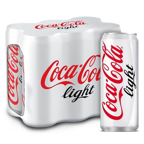 Coca-Cola Light Soft Drink 330 ml x Pack of 6