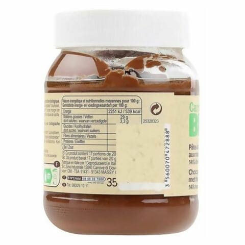  bio choco hazelnut 350g