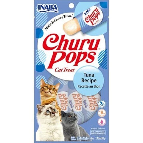 CHURU CHURU POPS TUNA 60 جرام / 4 أعواد