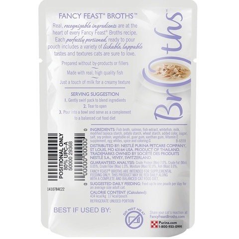 Purina Fancy Feast Broth of Salmon and White Fish 40 gm