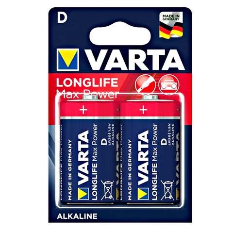 Varta Longlife Max Power LR20 D Alkaline Battery 2 Units