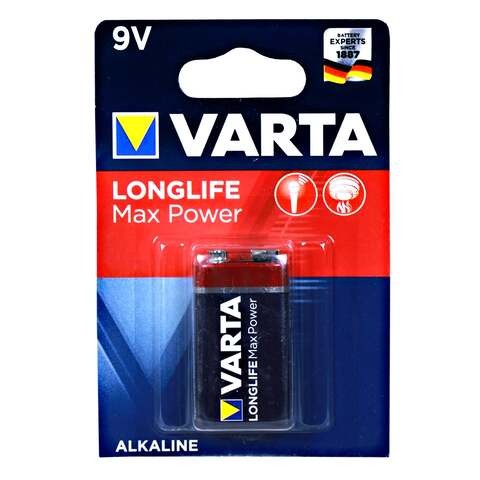 Varta Longlife Max Power 9V Alkaline Battery