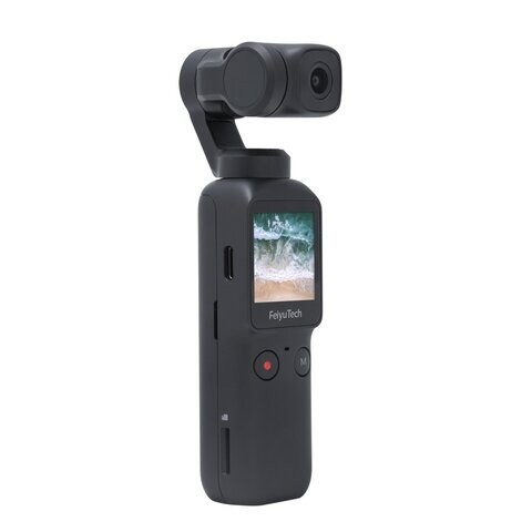 FUETECH 6-Axis Steady Handheld Ultra Wide Angle Camera 4K/60fps Touch Screen Built-in Rechargeable Video Recording Support 8X Slow Motion Timelapse Auto Panorama