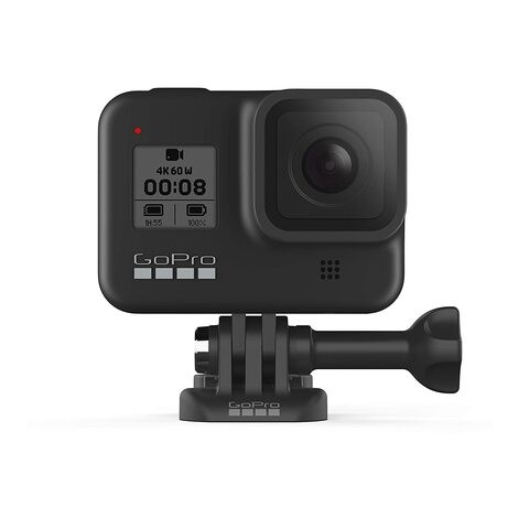 GoPro Hero 8 Black Waterproof Camera with Touch Screen 4K Ultra HD 12MP Video Camera with 1080P Live Stabilization