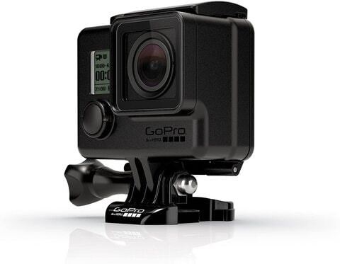 GoPro Blackout Cover - Waterproof Flat Glass Lens [LCD Screen Stickers], Skeleton Rear Doors - for Hero 3, Hero 3+, Hero 4 - Plastic - Matte Black