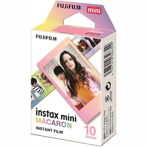 Fujifilm Instax Mini Instant Film with 10 Macaroon Strips for Fujifilm Mini 9, 8 90 7s Shark SP-1 SP-2