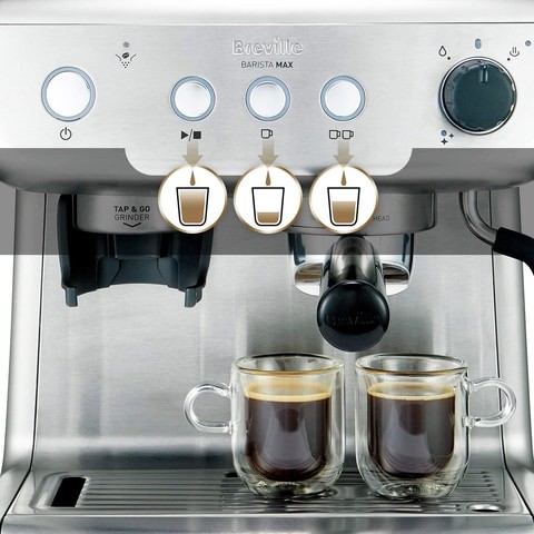 Breville Barista Max Coffee Maker, Stainless Steel - VCF126