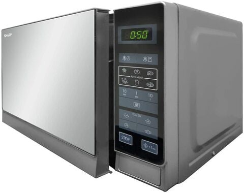 Sharp Electric Microwave Oven 800 Watt Black/Silver - R20MT