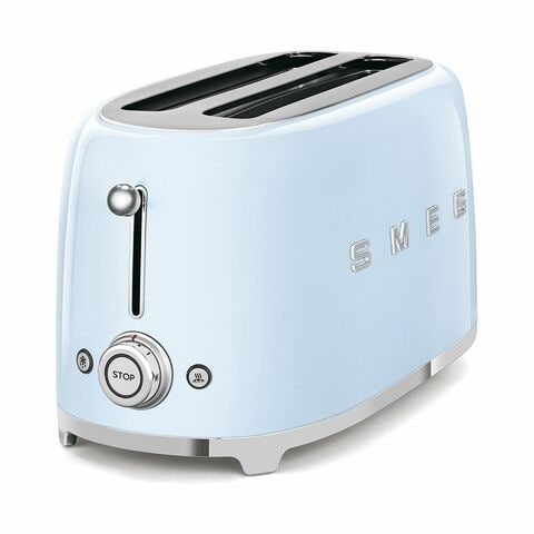 Smeg 1500W 4 Slice Electric Toaster, Stainless Steel (TSF02PBUK)