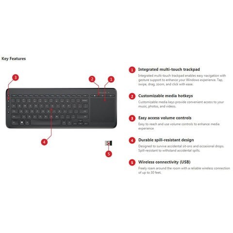 MICROSOFT K/B AIO KEYBOARD