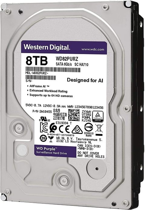 Western Digital 8 TB Hard Drive - WD82PURZ