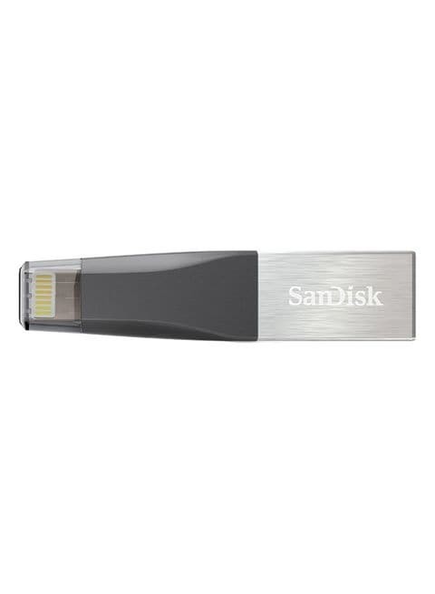 SanDisk iXpand Mini Flash Drive for iPhone and iPad 64GB, Black/Silver